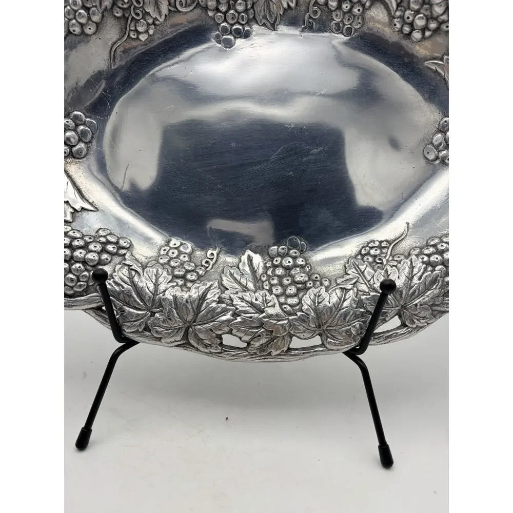 Arthur Court Oval Grape Serving Tray Dish 1990 Signed 13